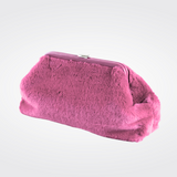 Helen Faux Fur Bag in Baby Pink
