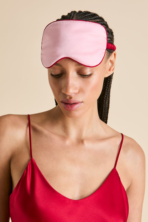 Audrey Blush Pink Eye Mask