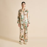 Lila Tirtoff Cream Floral Pajamas