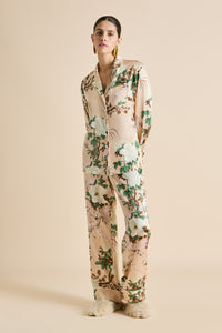 Lila Tirtoff Cream Floral Pajamas