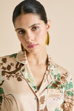 Lila Tirtoff Cream Floral Pajamas