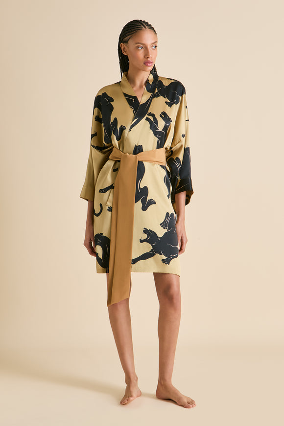 Mimi Perriand Gold Panther Robe