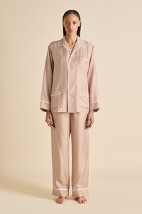 Yves Sarazzin Pink Geometric Pajamas