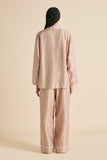 Yves Sarazzin Pink Geometric Pajamas
